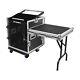 PRORECK 12U Rack Case 20'' Rackable Depth with Slant Mixer Top One Side table