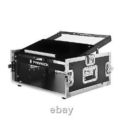 PRORECK 4U Rack Road Case Pro Stage 20'' Rackable Depth With Slant Mixer Top