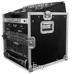 Premium ATA 10U Slant Mixer Rack/10 U Vertical Rack with Caster board
