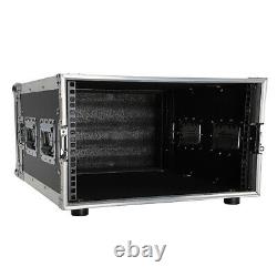 Pro 6U 19 Space Rack Storage Case Single Layer Double Door DJ Equipment Cabinet