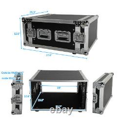 Pro 6U 19 Space Rack Storage Case Single Layer Double Door DJ Equipment Cabinet