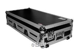 Pro X Cases XS-CDM10-12W DJ Coffin Flight Case (2) CD Lg Players +Mixer withWheels