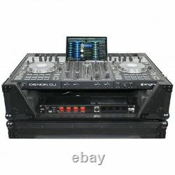 Pro X Flight Case for Denon Prime 4 Standalone DJ System with2U Rackspace (Black)