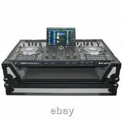 Pro X Flight Case for Denon Prime 4 Standalone DJ System withWheels (Black & Gray)