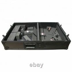 Pro X Flight Case for Single Turntable & 10 Inch or 12 Inch Mixer (Black)