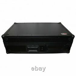 Pro X Flight Case for Single Turntable & 10 Inch or 12 Inch Mixer (Black)