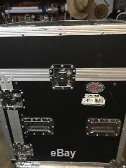 Pro X T-12MRSS 12U x 10U Slant Combo DJ /Mixer Rack Case with Laptopstand&Powercon