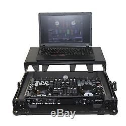 Pro-X XS-DNMC6000LT Black Denon DNMC6000 Controller DJ Flight Case WithGlide Shel