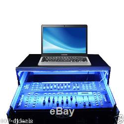 ProX 12 Space 12U 10U Mixer DJ Combo Rack Laptop Flight Case T-12MRLT & LED Kit