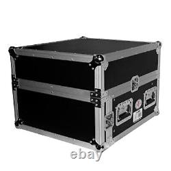 ProX 4U Rack x 10U Top Mixer DJ Combo Flight Case Laptop Shelf idjnow
