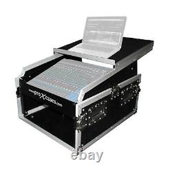 ProX 6U Rack x 13U Top Mixer DJ Combo Flight Case with Laptop Shelf idjnow