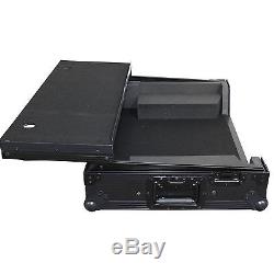 ProX Case for Pioneer DDJ SX SX2 DDJRX All Black with Laptop Glide and Wheels