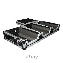 ProX DJ Coffin Case for 4 Channel Mixer and 2x CDJ with Red TSA Lock