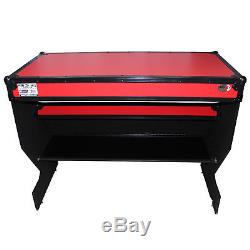 ProX DJ Z-Style Portable Folding Table All in One ATA Road Case Red on Black