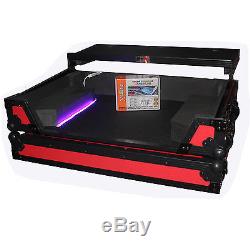 ProX Red Black Hard Flight Case Coffin for Pioneer DDJ SX SX2 DDJRX Glide Caster
