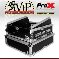 ProX T-2MRSS 2U Rack x 10U Top Mixer DJ Combo Rack Flight Case DJ/Pro Audio Gear