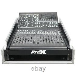 ProX T-2MRSS13ULT 13U Top Mixer/DJ 2U Rack Combo Flight Case WithLaptop Shelf