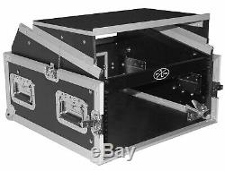 ProX T-4MRLT 4U Rack x 10U Top Mixer DJ Combo Flight Case withSliding Laptop Shelf