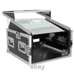 ProX T-6MRLT 6U Rack x 10U Top Mixer DJ Combo Flight Case with Shelf idjnow