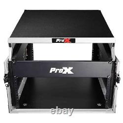 ProX T-6MRSS13ULT DJ Flight Case For 13U Top Mixer With Laptop Shelf