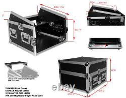 ProX T-8MRLT 8U Rack x 10U Top Mixer DJ Combo Flight Case withSliding Laptop Shelf