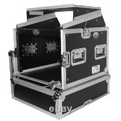 ProX T-8MRLT Flight Case DJ Combo 8U Rack x 10U Top Mixer with Shelf idjnow