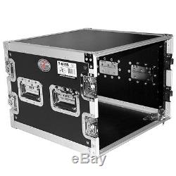 ProX T-8RSS 8U (8-Space) Amplifier / Gear Rack ATA Flight / Road Case 19 Depth