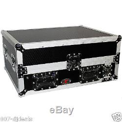 ProX XS-19MIX13ULT 13U Slant Pro DJ Mixer case sliding laptop shelf mixing board