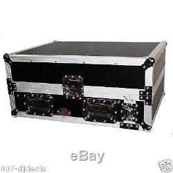 ProX XS-19MIX13ULT 13U Slant Pro DJ Mixer case sliding laptop shelf mixing board