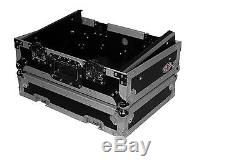ProX XS-19MIX8U 8U Top Mount 19 Slanted Mixer Case And DMX Lighting DJ