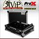 ProX XS-19MIX8U 8U Top Mount 19 Slanted Mixer Rack Mountable DJ Mobile Case