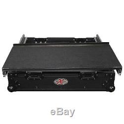 ProX XS-19MIXLTBL 10U Top Mount 19 Slanted Mixer Case, Black on Black