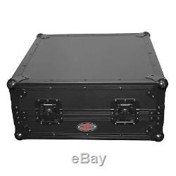 ProX XS-19MIXLTBL 10U Top Mount 19 Slanted Mixer Case, Black on Black