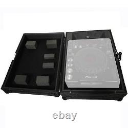 ProX XS-CD Large Format Tabletop CD/CDJ Player Flight Case Pair Black