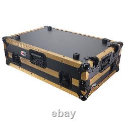 ProX XS-DDJREV7WLTFGLD Flight Case for Pioneer DDJ-REV7with Laptop Shelf Gold