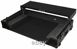 ProX XS-DDJSZWLTBL Black Pioneer DDJ-SZ Hard Case WithGliding Laptop Shelf+Wheels