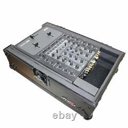 ProX- XS-M10BL Flight Case for Large Format 10 In. DJ Mixers Black on Black