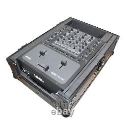 ProX XS-M10BL Flight Case for Large Format 10 In. DJ Mixers Black on Black