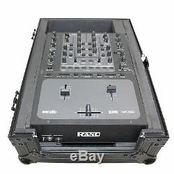 ProX XS-M10BL Mixer Case for Large Format 10 DJ Mixers in Black On Black