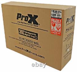 ProX XS-MCX8000WBL Hard Flight Road Case Fits Denon MCX8000 With Wheels Black