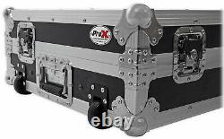 ProX XS-MCX8000WLT Hard Flight Case 4 Denon MCX8000 With Glide Laptop Shelf+Wheels