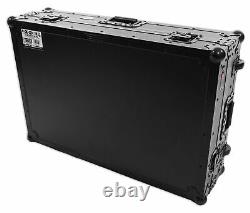 ProX XS-MCX8000WLTBL Hard Flight Case 4 Denon MCX8000+Glide Laptop Shelf+Wheels