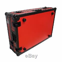 ProX XS-MCX8000WLTRB Denon MCX8000 DJ Controller Flight Case withLaptop Shelf RED