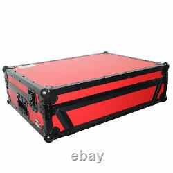 ProX XS-PRIME4 WRB Denon PRIME4 Case With Wheels Red on Black Dual Anchor Rivets