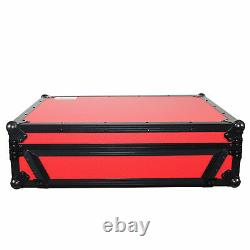 ProX XS-PRIME4 WRB Denon PRIME4 Case With Wheels Red on Black Dual Anchor Rivets