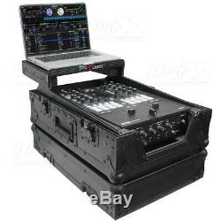 ProX XS-RANE72LTBL 11 Case, Laptop Shelf, Rane Seventy-Two DJ Mixer, Black/Black