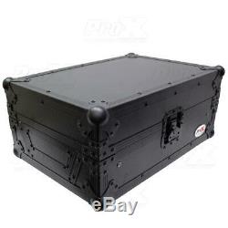 ProX XS-RANE72LTBL 11 Case, Laptop Shelf, Rane Seventy-Two DJ Mixer, Black/Black