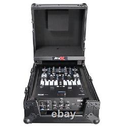 ProX XS-RANE72LTBL Case Fits Rane 72 with Laptop Shelf-2 DJ Mixer, Silver on Black
