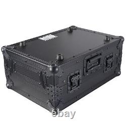 ProX XS-RANE72LTBL Case Fits Rane 72 with Laptop Shelf-2 DJ Mixer, Silver on Black