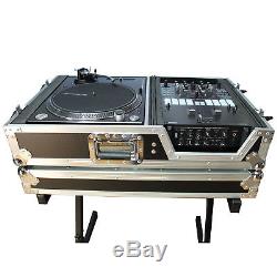 ProX XS-TMC1012W Flight Case with Wheels for Single Turntables+10/12 DJ Mixers